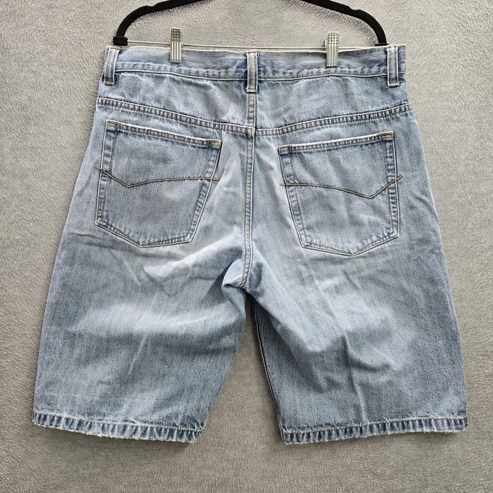 VINTAGE Anchorblue Men Shorts 34 Light Blue Denim Jeans Baggy Grunge Skater‎ Y2K